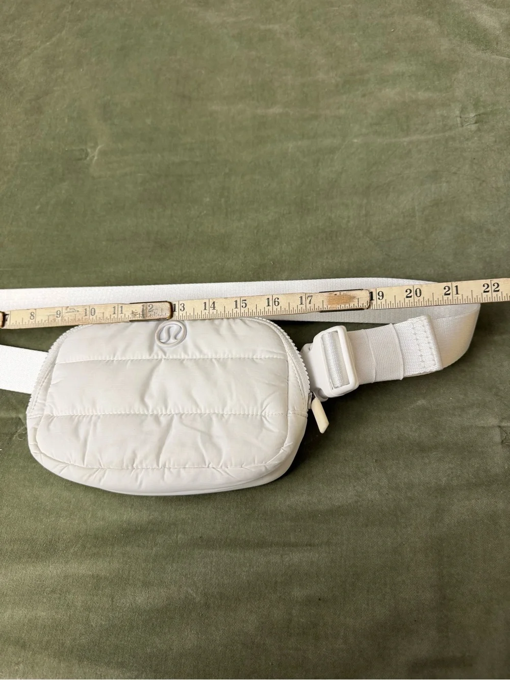Lululemon Everywhere Belt Bag White Quilted Waist Pouch Fanny Pack #OSP